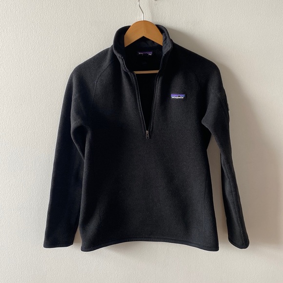 Patagonia Better Sweater Quarter 1/4 Zip Black Small- excellent condition - Picture 4 of 10